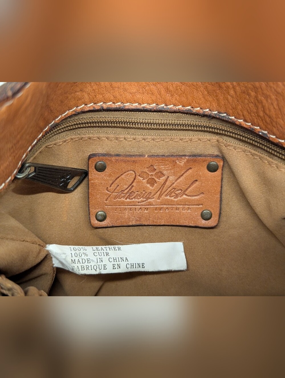 Patricia Nash Crossbody Bag - EUC - Brown 8.5x10x2 Inches - Picture 3 of 12